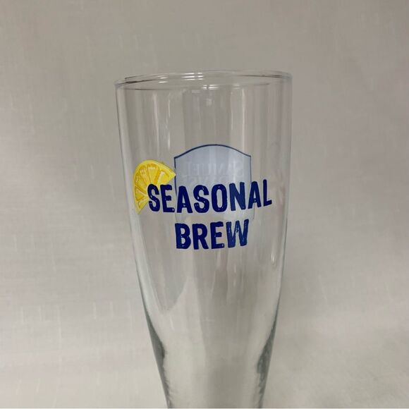 Samuel Adams Seasonal Brew Tall Pint Glass Pilsner Classic Beverage Drinkware - Picture 4 of 8